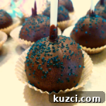 Triple chocolate cake pops