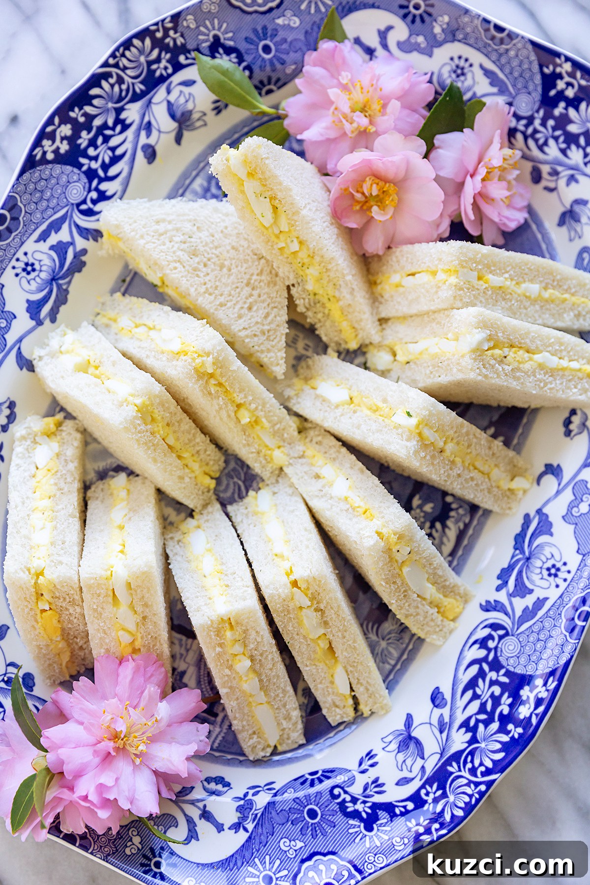 Creamy Egg Salad Tea Sandwiches Recipe 2 egg salad tea sandwiches