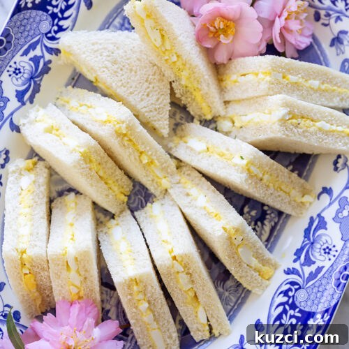 Creamy Egg Salad Tea Sandwiches Recipe 5 egg salad tea sandwiches
