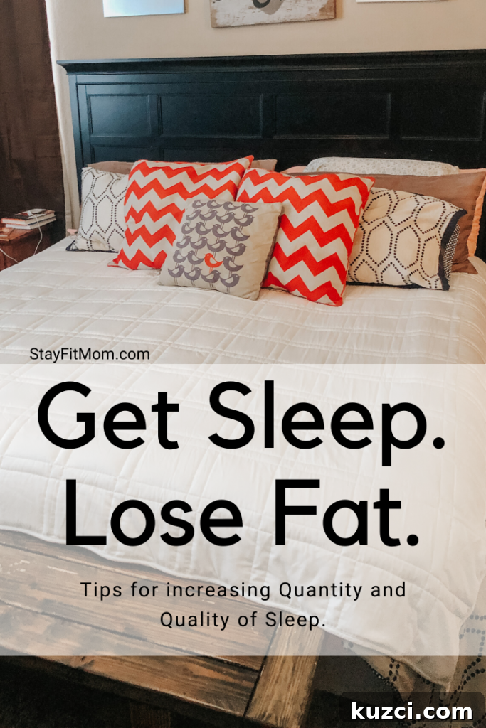 Stay Fit Mom explains the affects of sleep on fat loss.
