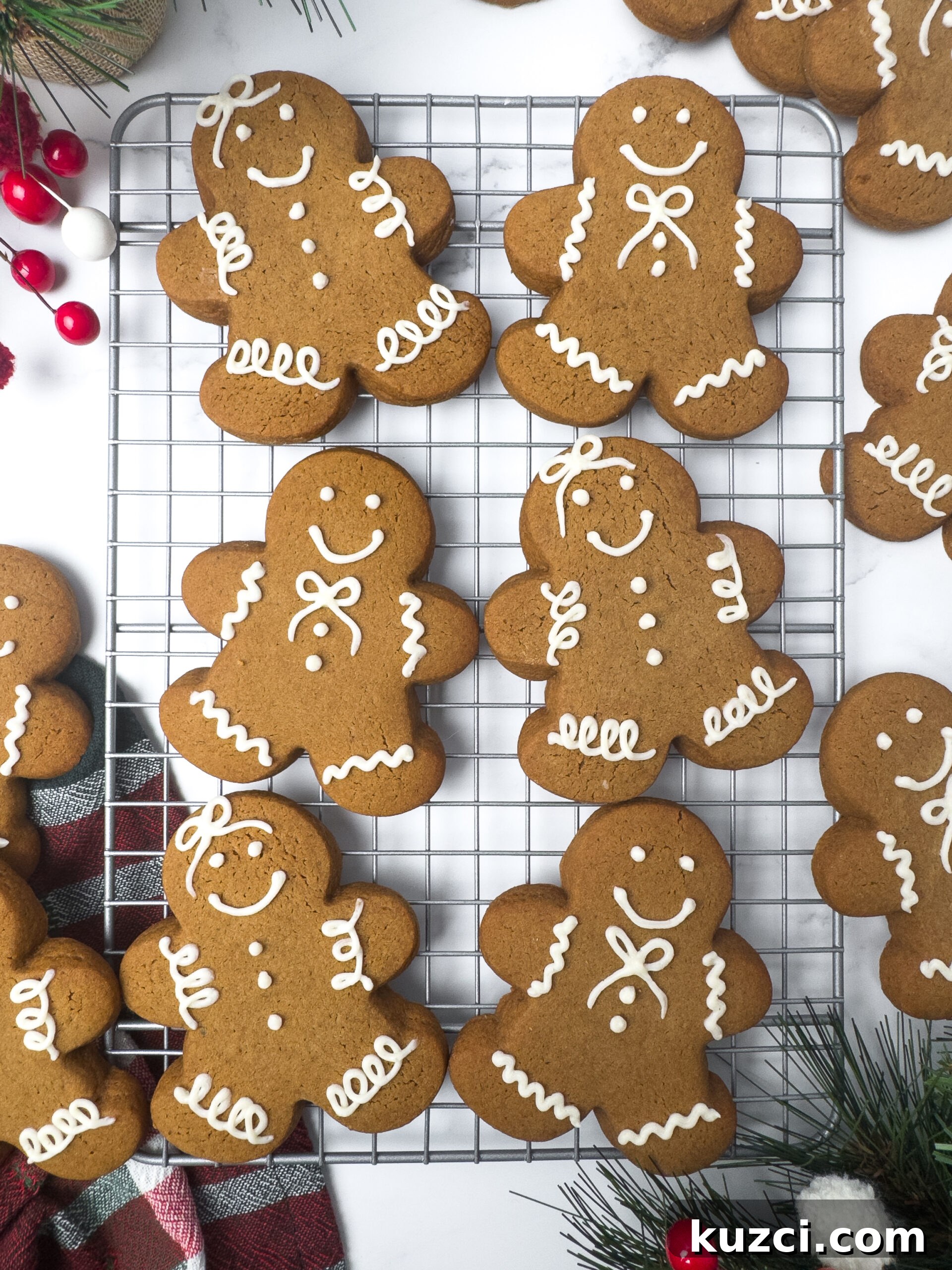 Soft and Chewy Gingerbread Cookie Recipe 6 Stack of gingerbread cookies