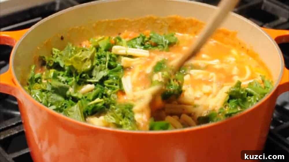 Classic Italian Pasta e Fagioli Soup Recipe 9 Stir Pasta e Fagioli soup and simmer
