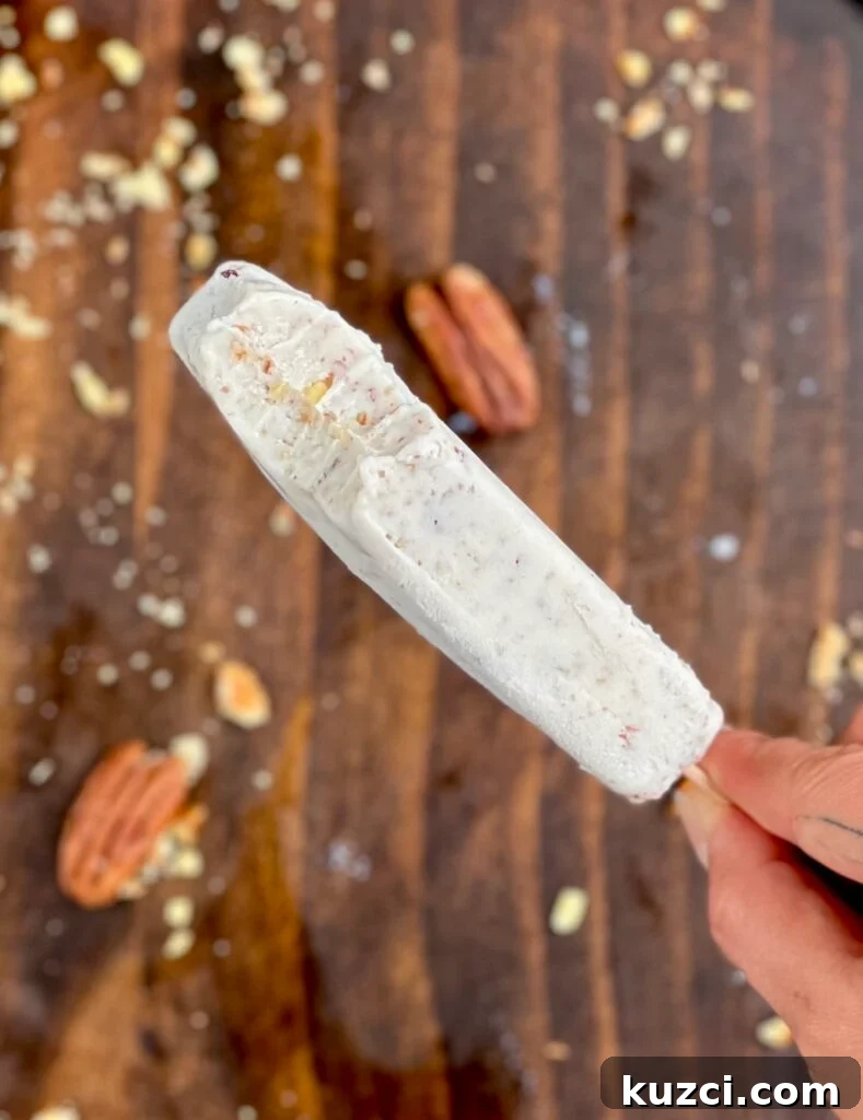 Creamy pecan paleta mixture