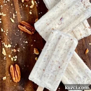 Paletas de nuez pecan ice cream bars
