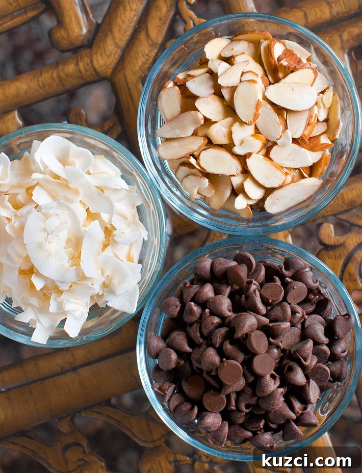 Coconut Almond Joy Oatmeal Ingredients