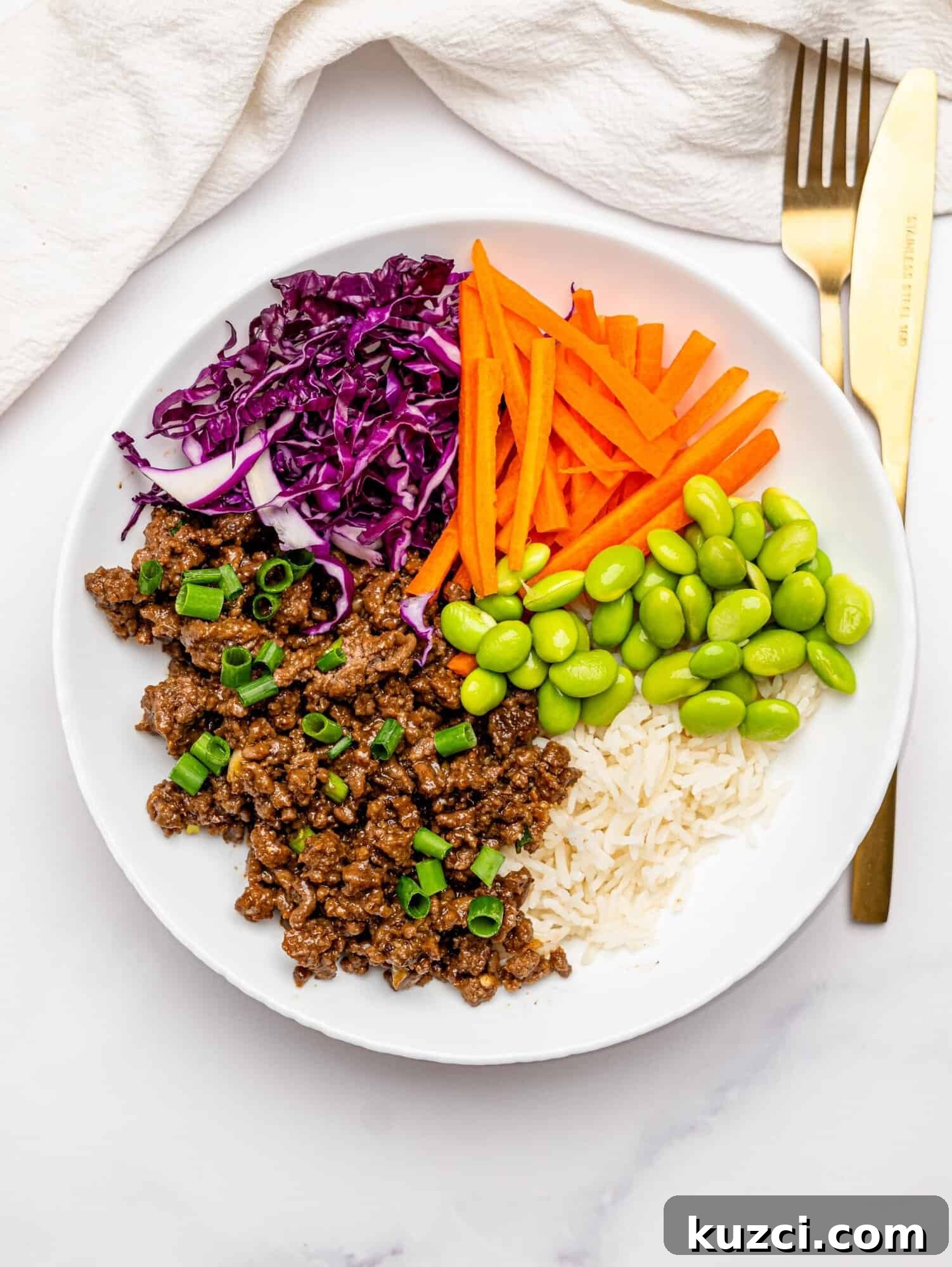 High Protein Teriyaki Beef Bowls for Meal Prep 2 Teriyaki beef bowls.