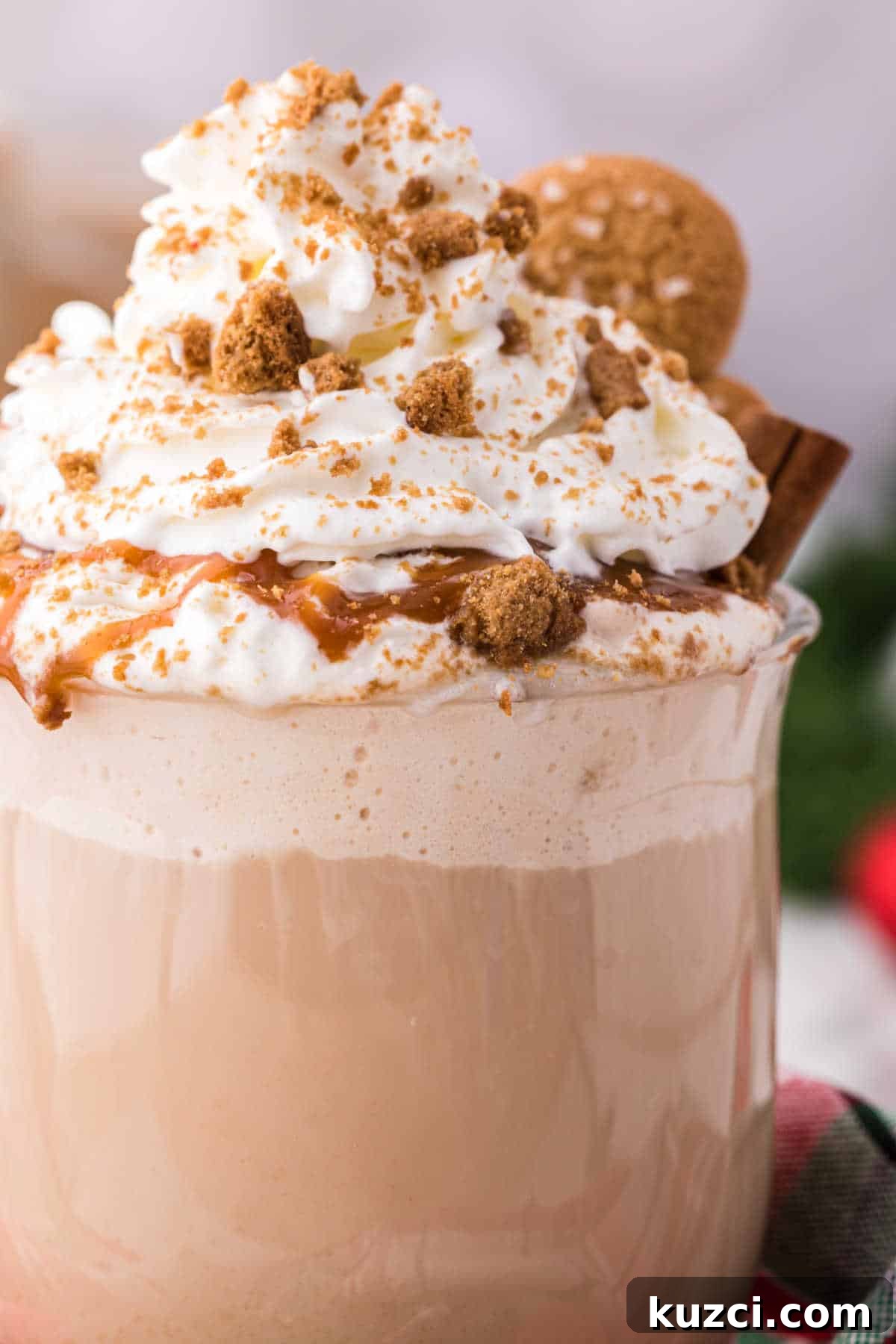 Gingerbread Latte Recipe for a Cozy Holiday Drink 9 Close up of the recipe.